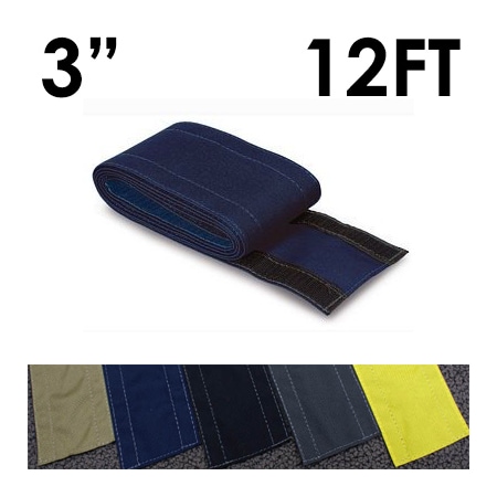 Electriduct Carpet Cable Cover, 12 ft L, 3 in W, 1 Channel, Nylon, Blue CC-SC-3-12-BL